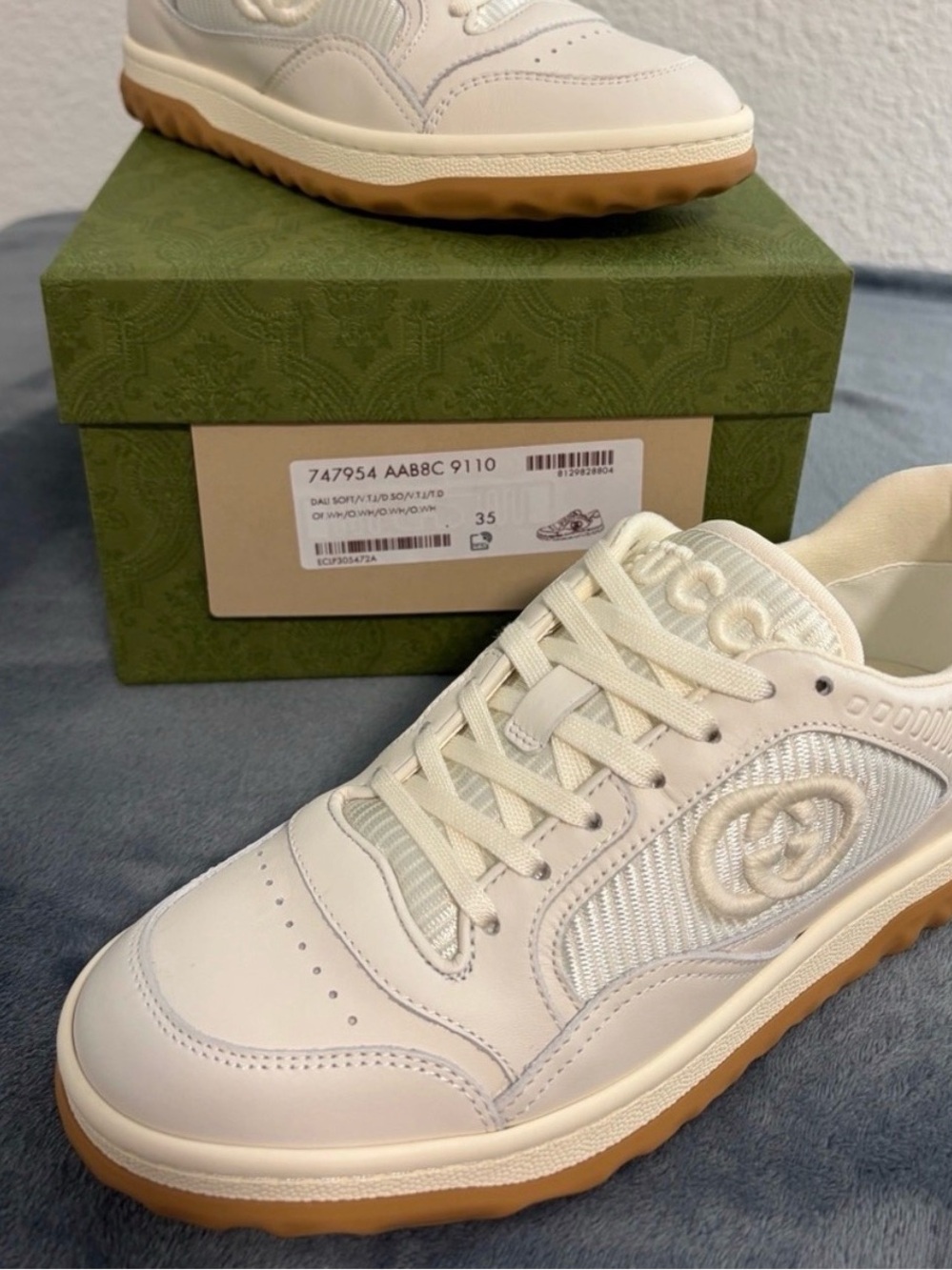 Brand New Women’s Gucci MAC80 Sneakers Sz 35 EU Sz 5 US